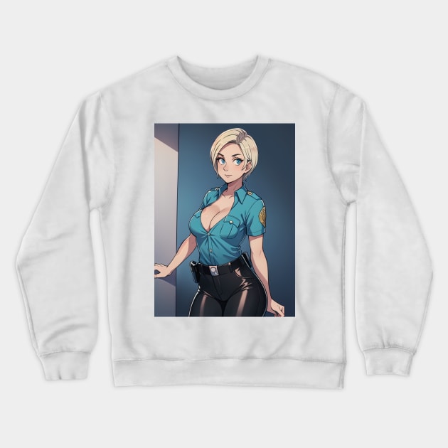 Cybil Shepherd Crewneck Sweatshirt by mindworldz